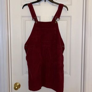 Women’s corduroy overall dress
